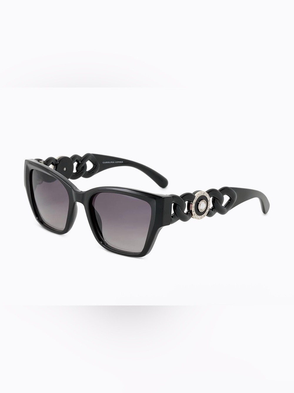 Black Chain-Arm Sunglasses